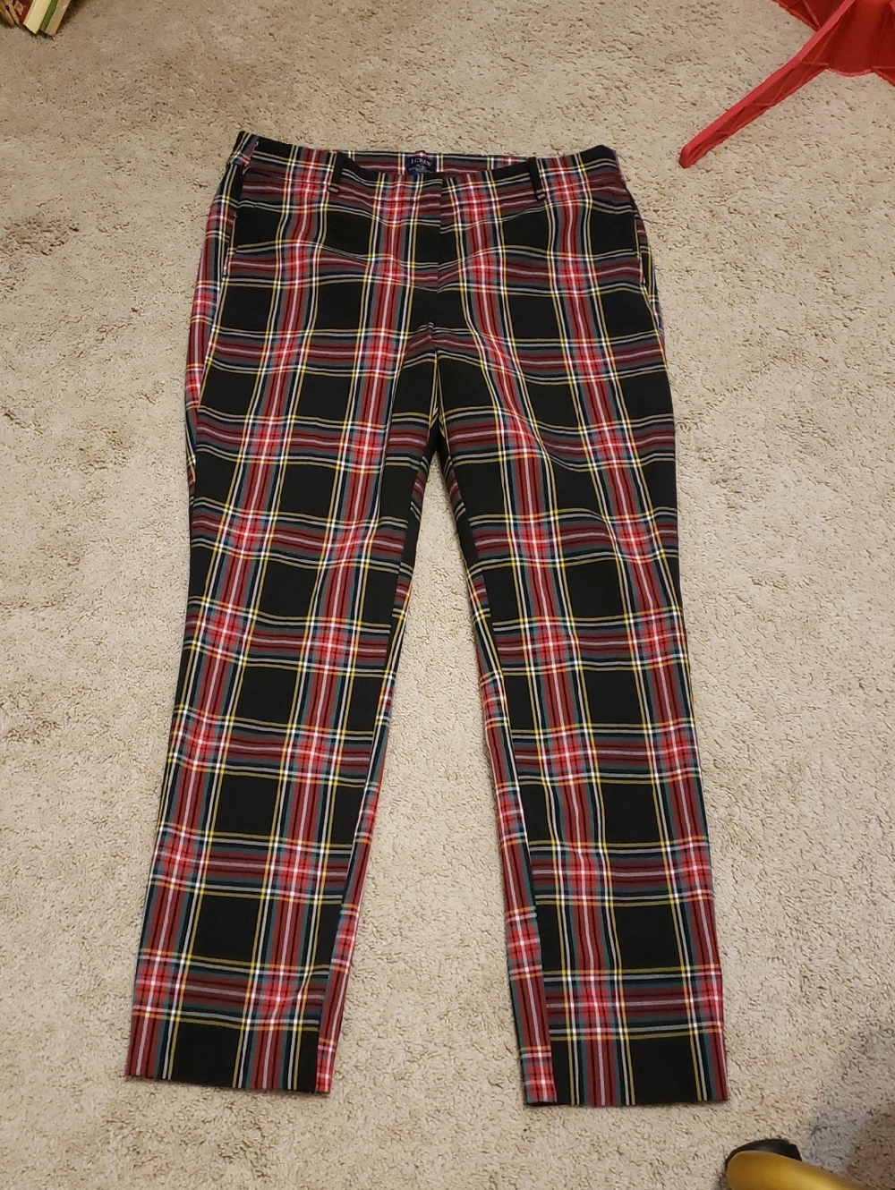 J. Crew Black and Red Plaid